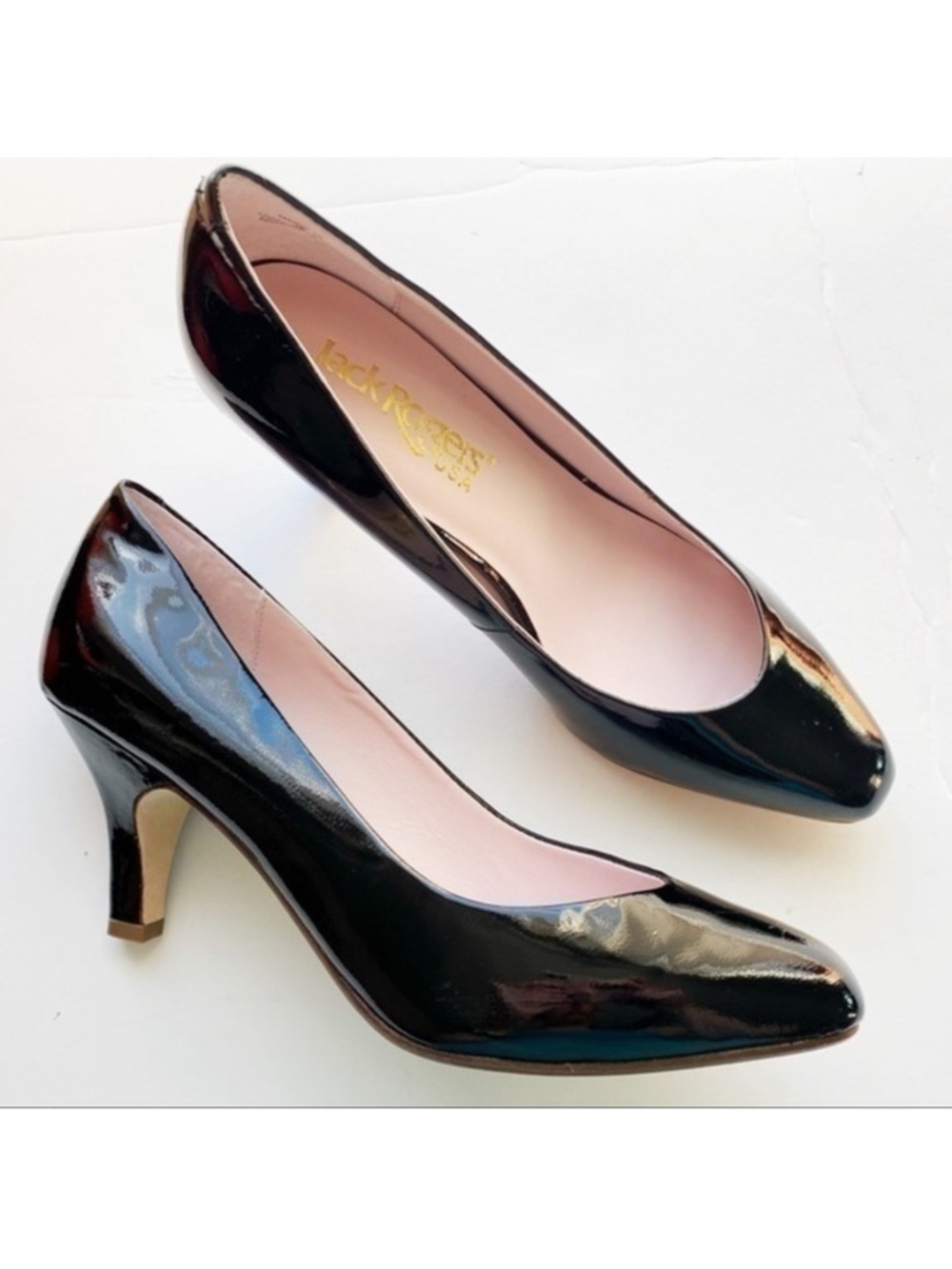 Jack Rogers • Vintage Black Patent Leather Heels